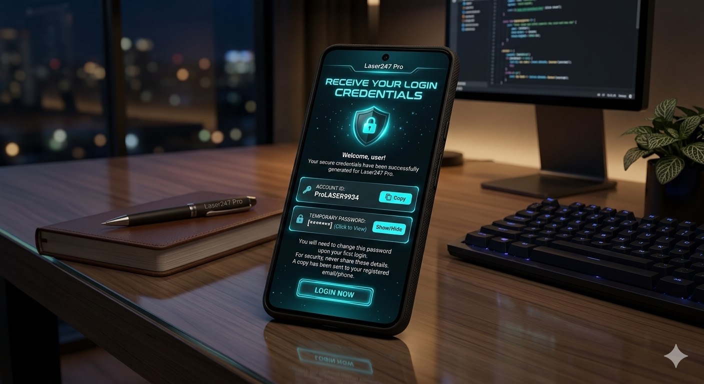 Recived your login details